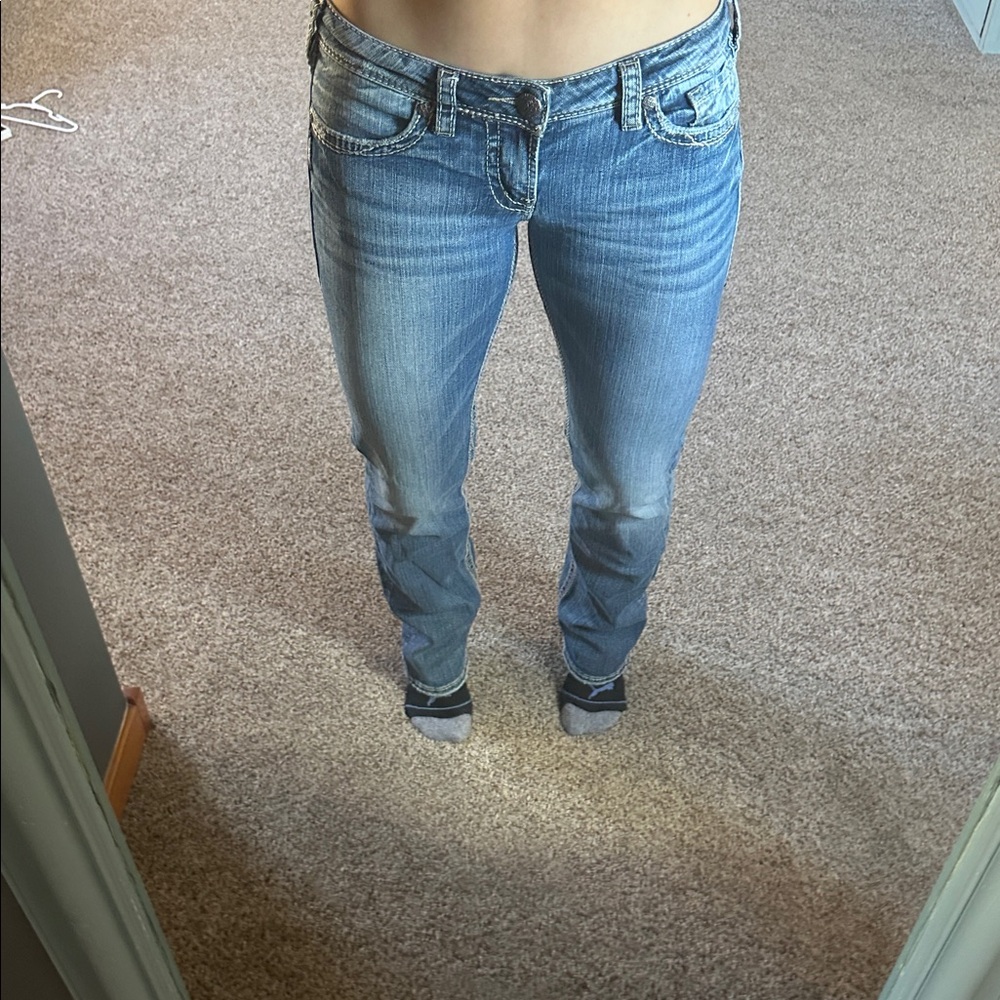 Silver Aiko Classic Blue Denim Jeans